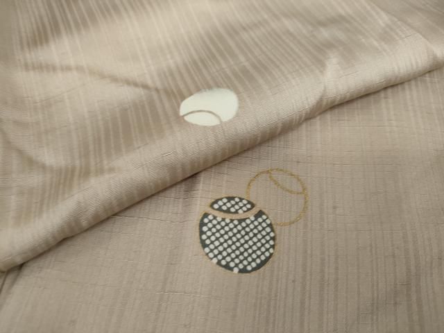 平和屋着物○上質な小紋 孔雀文 金彩 正絹 逸品 DAAQ2888ps