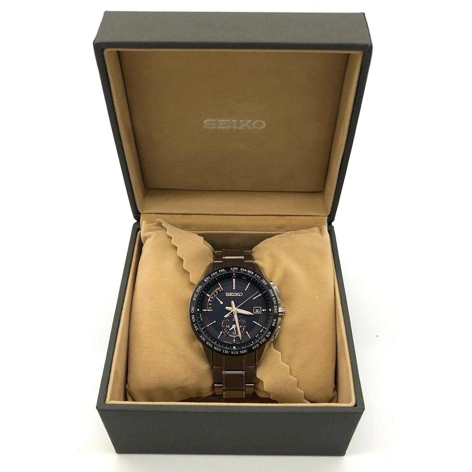 ▽【稼働品】SEIKO/セイコー BRIGHTZ/ブライツ デュアルタイム チタン 