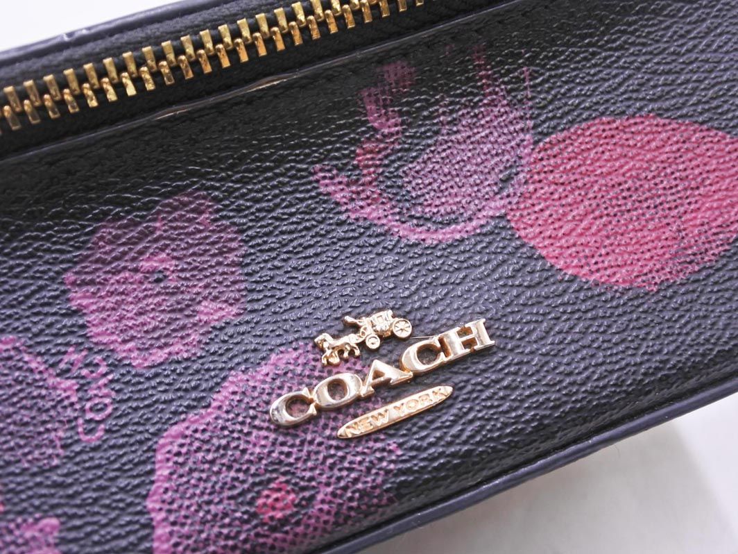 COACH コーチ 花柄 バニティ ジュエリーケース 指輪収納 ミニ ポーチ
