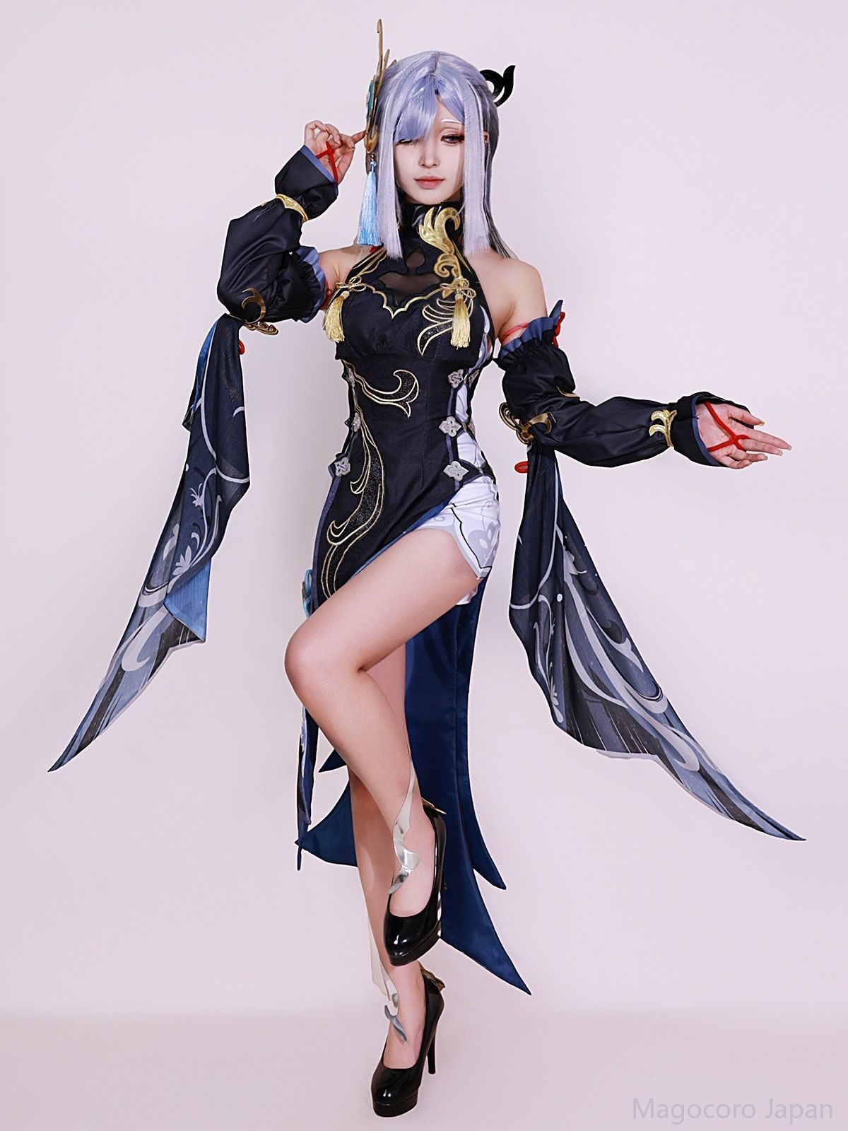 原神コスプレ 申鶴 海灯節 コスチューム 冷たい花の幽露 フル