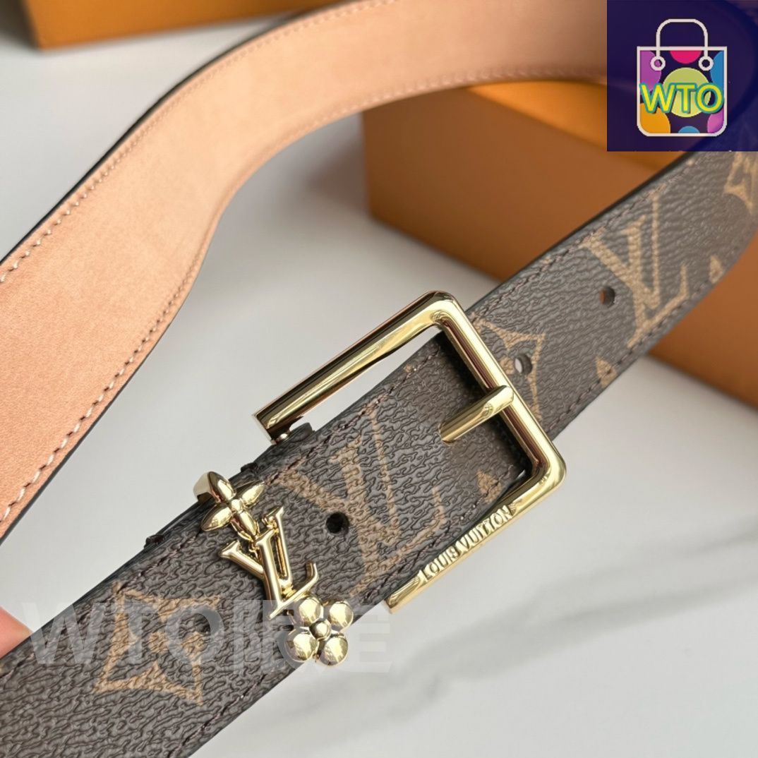 ルイヴィトン　レディースベルト LOUIS VUITTON ルイ・ヴィトン ベルト モノグラム レディース