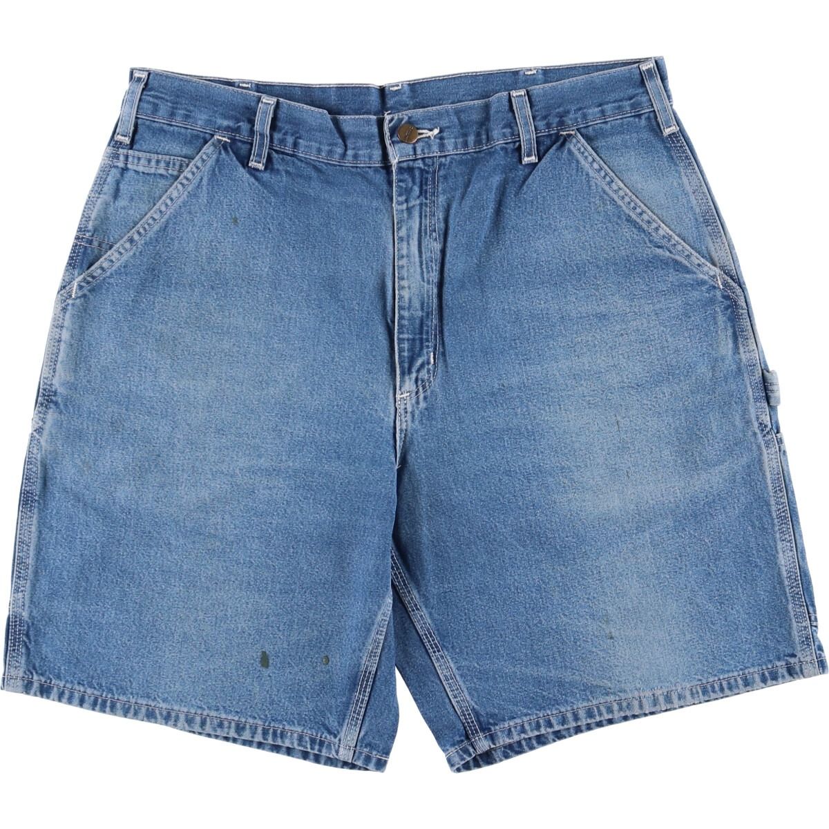 古着 00's カーハート デニム ヒッコリー ショートパンツ 古着 00年代 カーハート Carhartt デニムペインターショーツ