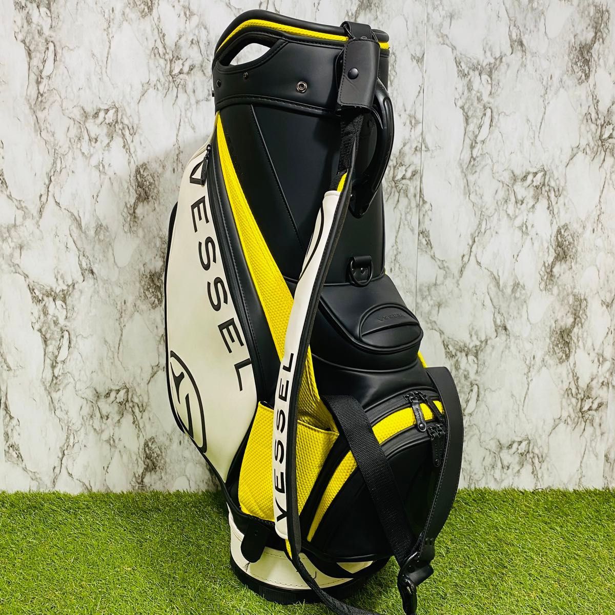 Vessel キャディバッグ PRIME STAFF 10 型　美品 楽天市場】【P15倍】 VESSEL ベゼル ゴルフ メンズ キャディバッグ