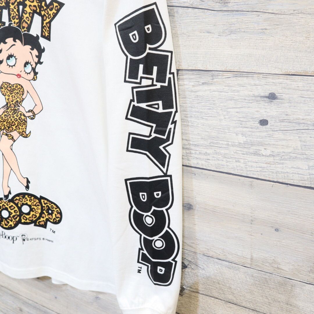 新品 メンズ 長袖 Tシャツ ベティ・ブープ ベティちゃん ヒョウ