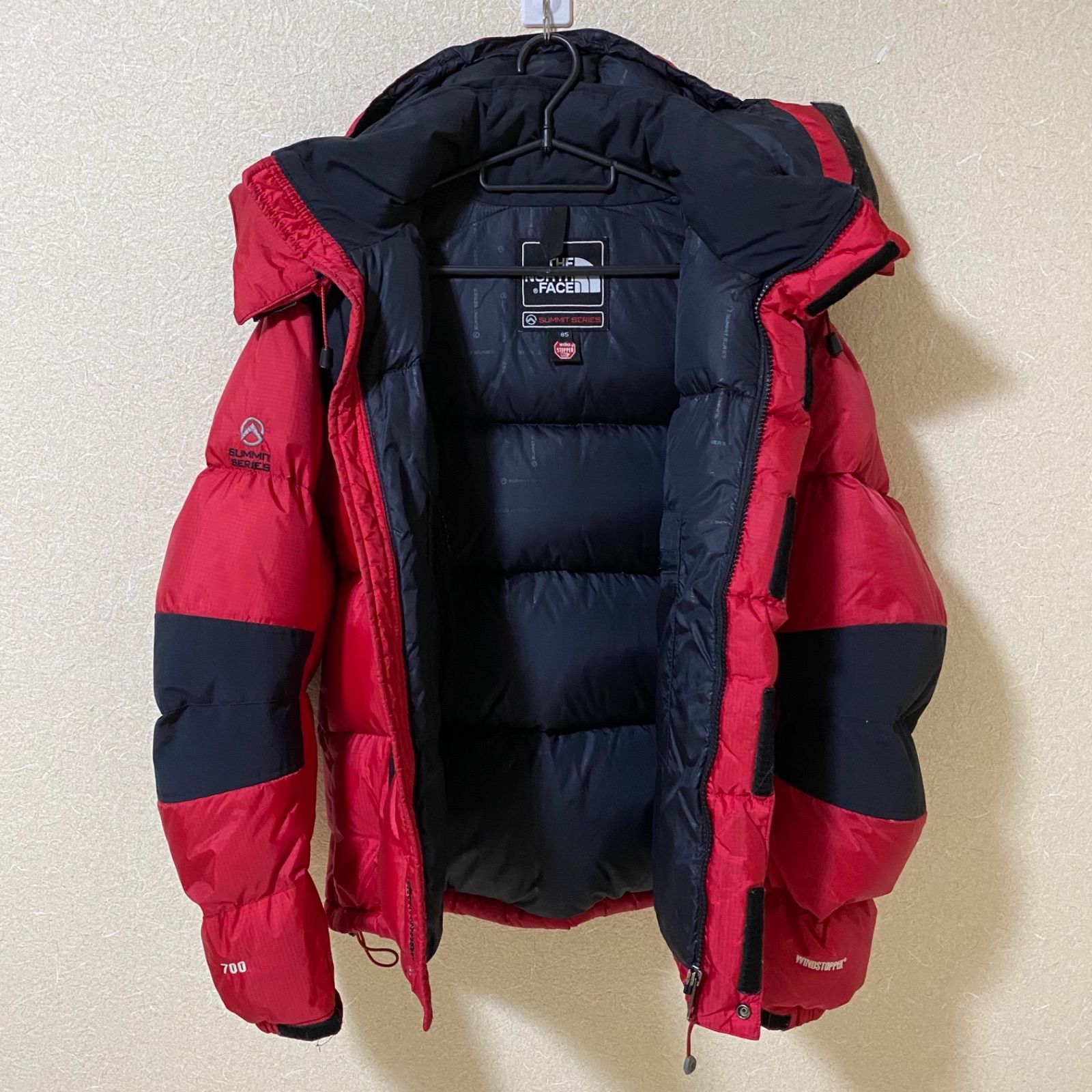 美品】SUMMIT WINDSTOPPER ノースフェイス バルトロ 赤 XS-