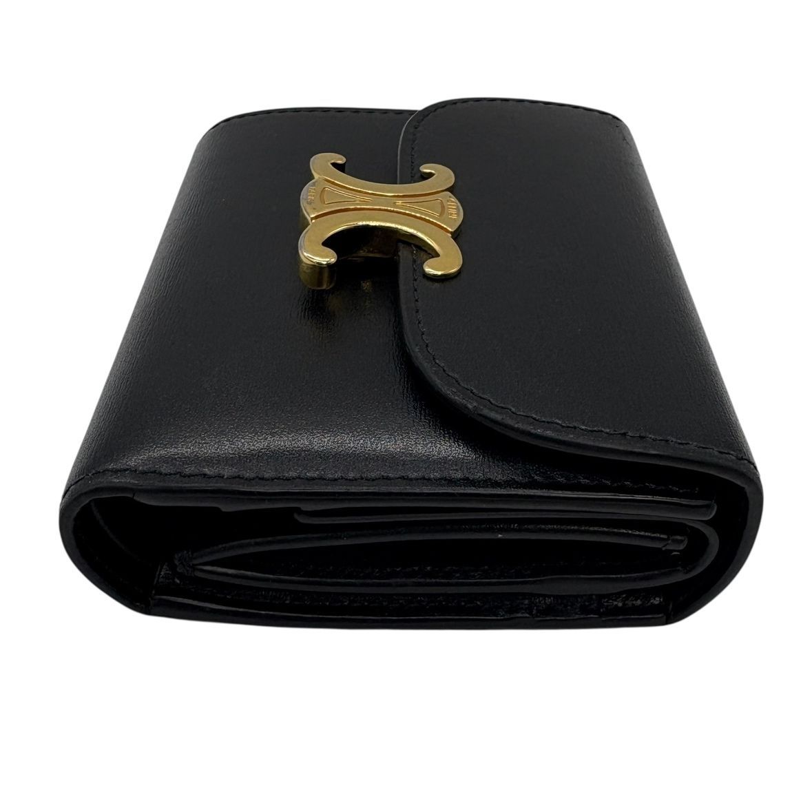 ううう様【極美品】CELINE セリーヌ スモールフラップウォレット トリオンフ CELINE セリーヌ トリオンフスモールフラップ ウォレット グレー