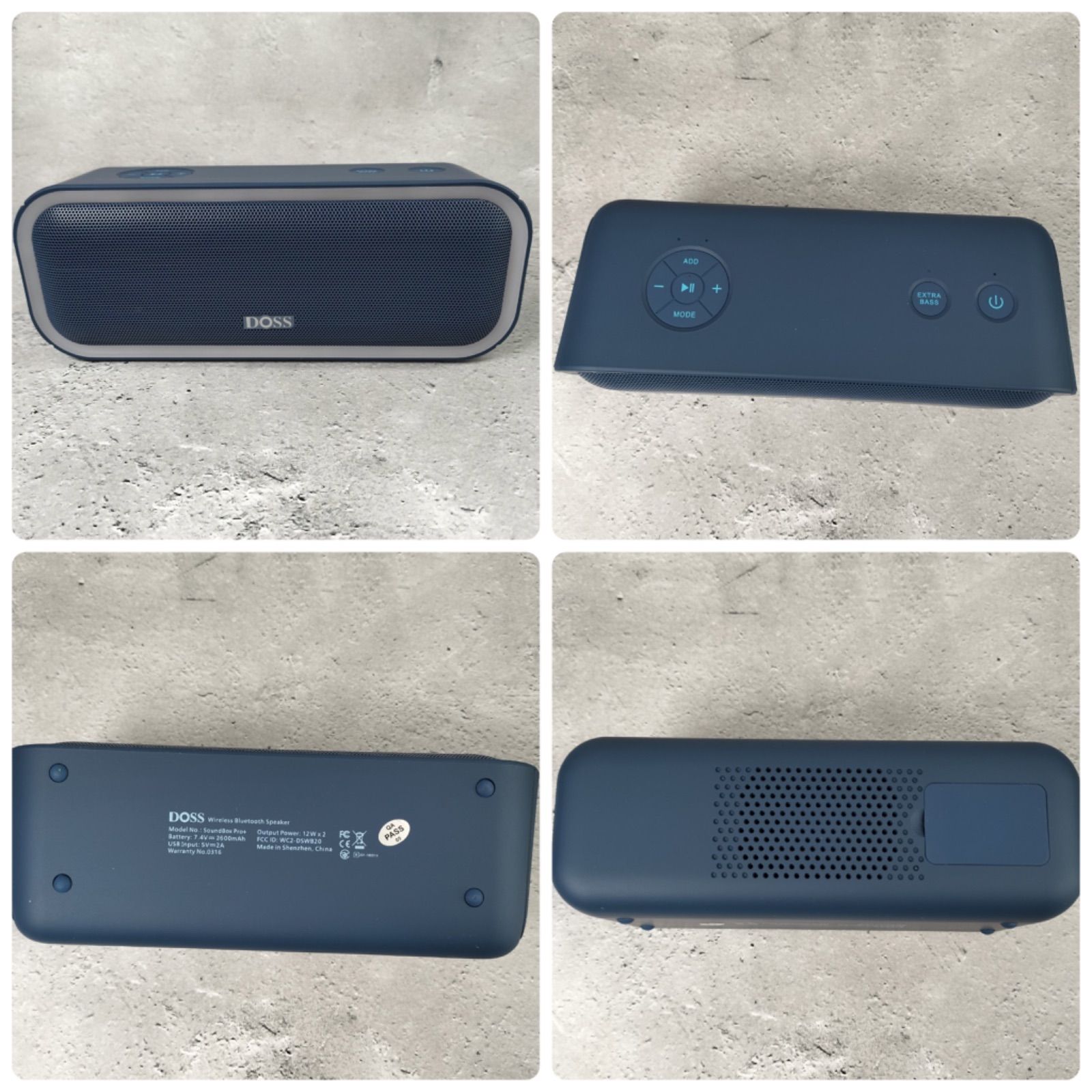 DOSS SoundBox Pro+ Bluetoothスピーカー ポータブル 小型 【24W 重