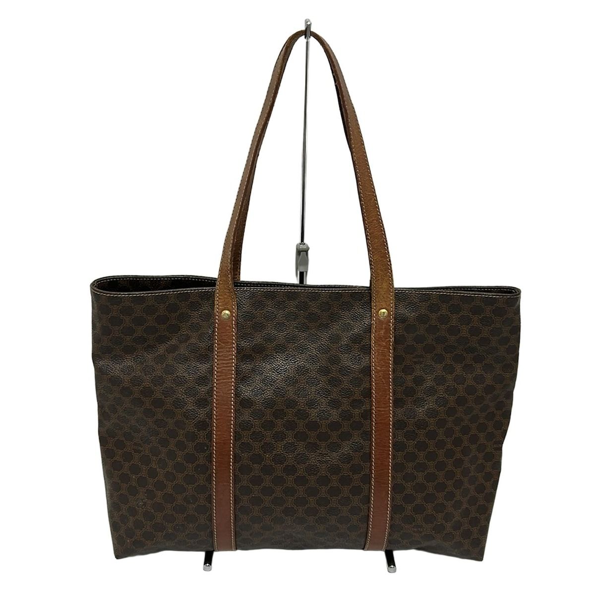 CELINE(セリーヌ) トートバッグ マカダム柄 ダークブラウン