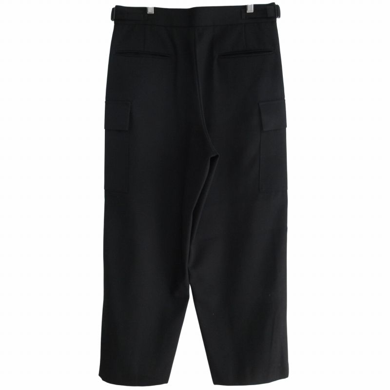 エイトン ATON 美品 23AW 4 BACK SATIN ウール フィールドカーゴパンツ