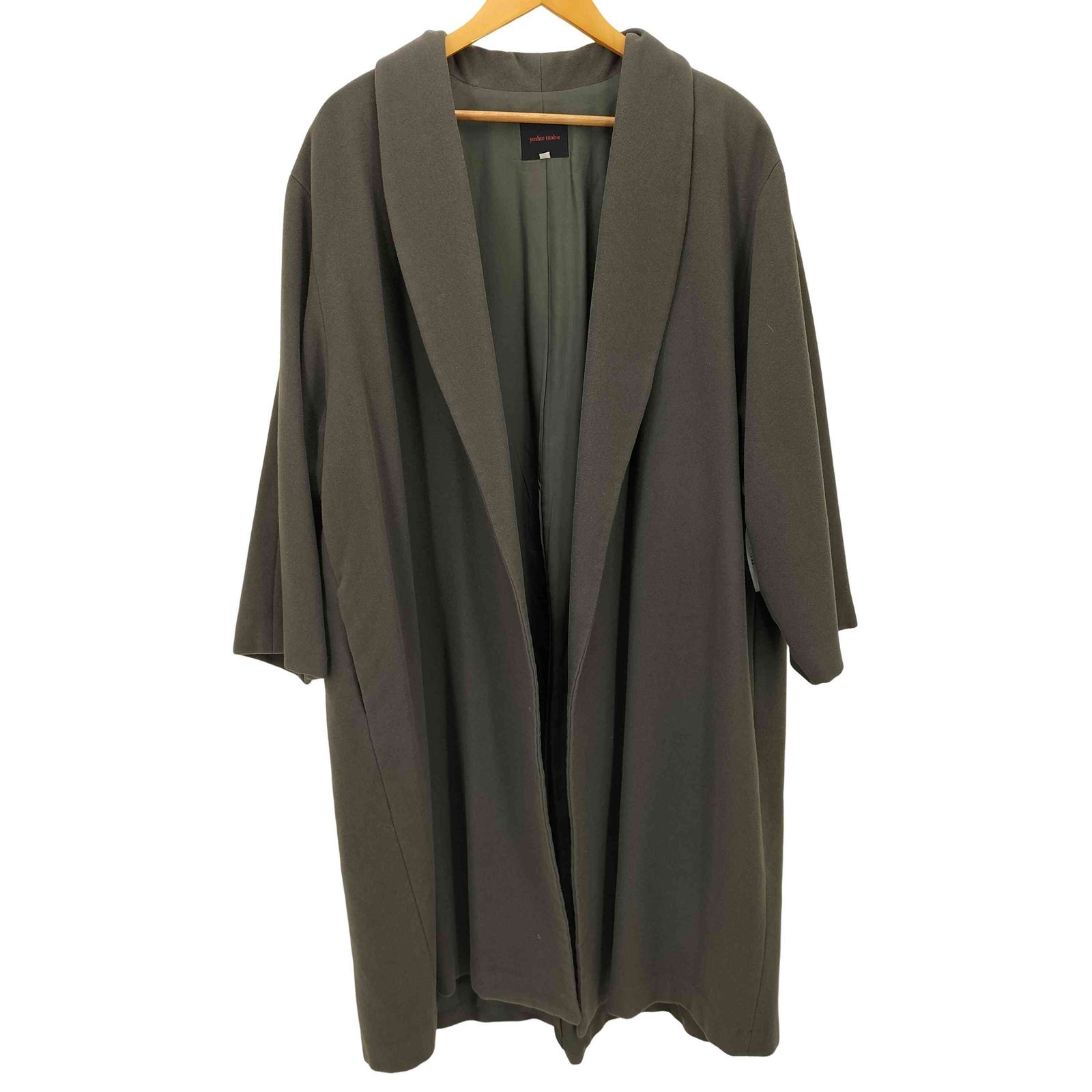 ヨシエイナバ YOSHIE INABA ロングウールチェスターコート レディース