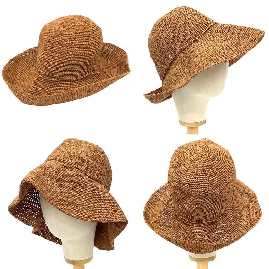 HELEN KAMINSKI ヘレンカミンスキー 帽子 PROVENCE10 ラフィア ブラウン aq12049