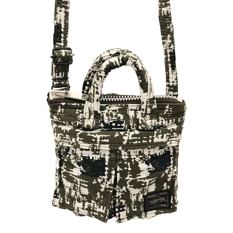 【美品】  PORTER / ポーター | × WhiteMountaineering mini helmet bag  ショルダーバッグ | カーキ | メンズ 美品】 PORTER / ポーター | × WhiteMountaineering mini helmet bag