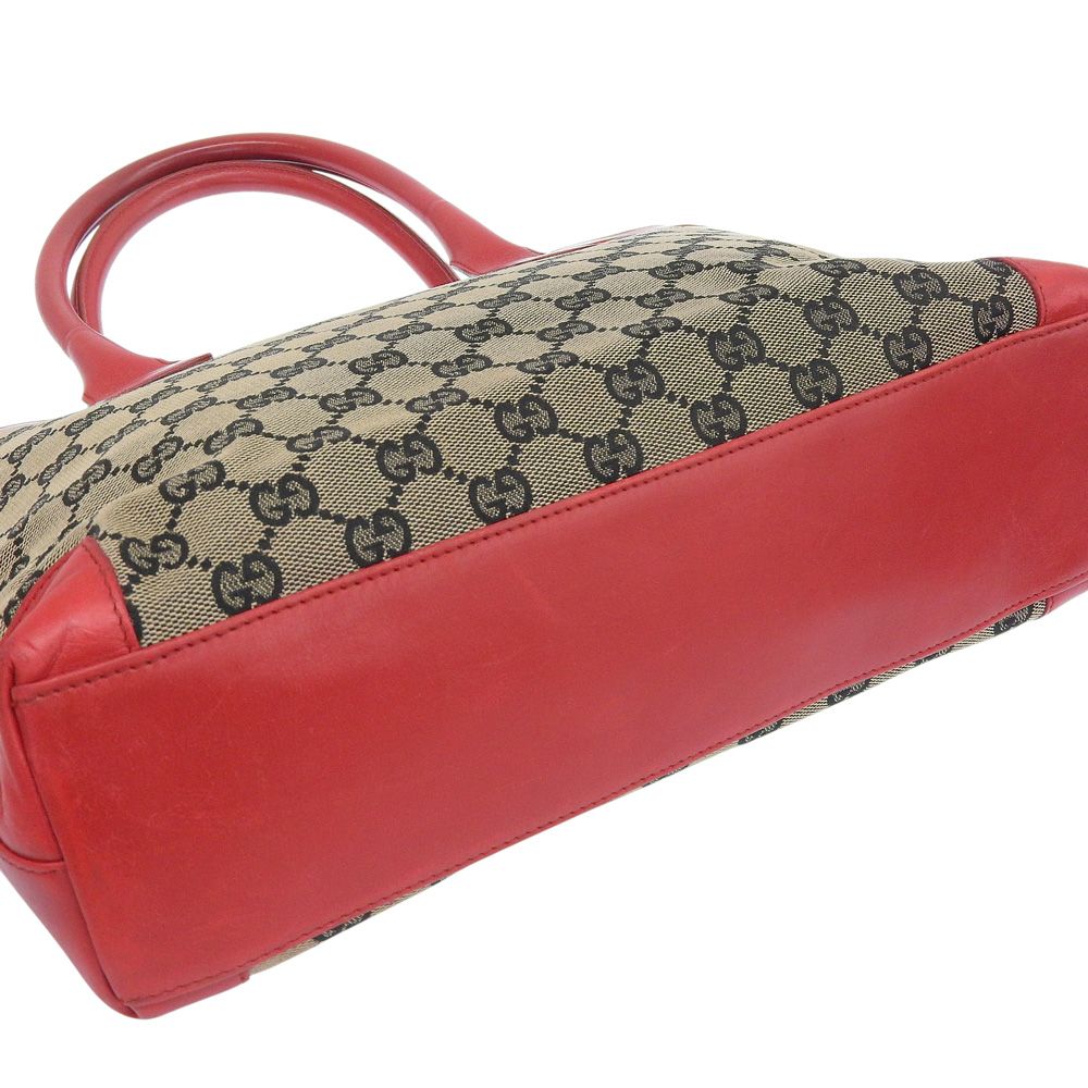 本物保証】 布袋付 グッチ GUCCI GGキャンバス ハンドバッグ 002