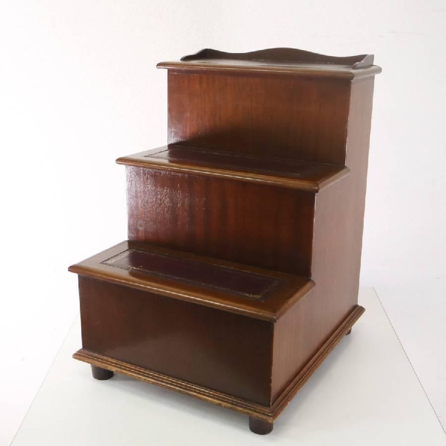 英国アンティーク ライブラリーステップ ベッドステップ収納 マホガニー イギリス クラシカル家具 264h25