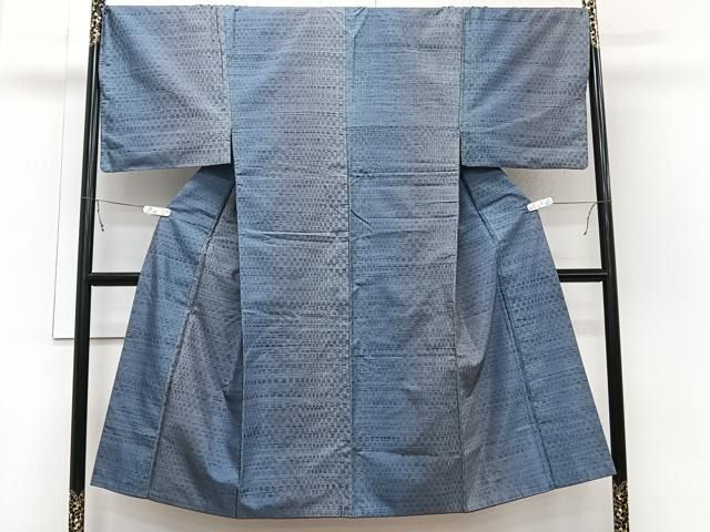 平和屋着物▽上質な紬　単衣　薄鼠色　正絹　逸品　CAAX2472xi 平和屋着物▽上質な紬 単衣 薄鼠色 正絹 逸品 CAAX2472xi