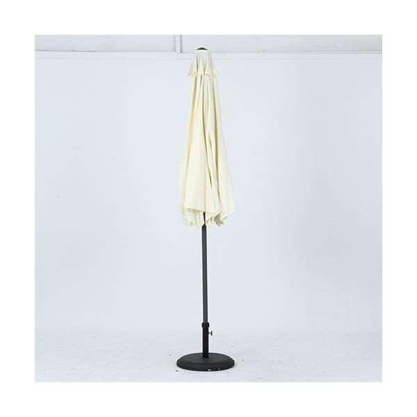 アルミパラソル 270cm アイボリー クランク式 日除け 簡単開閉 ガーデニング ベランダ テラス アウトドア キャンプ 代引不可