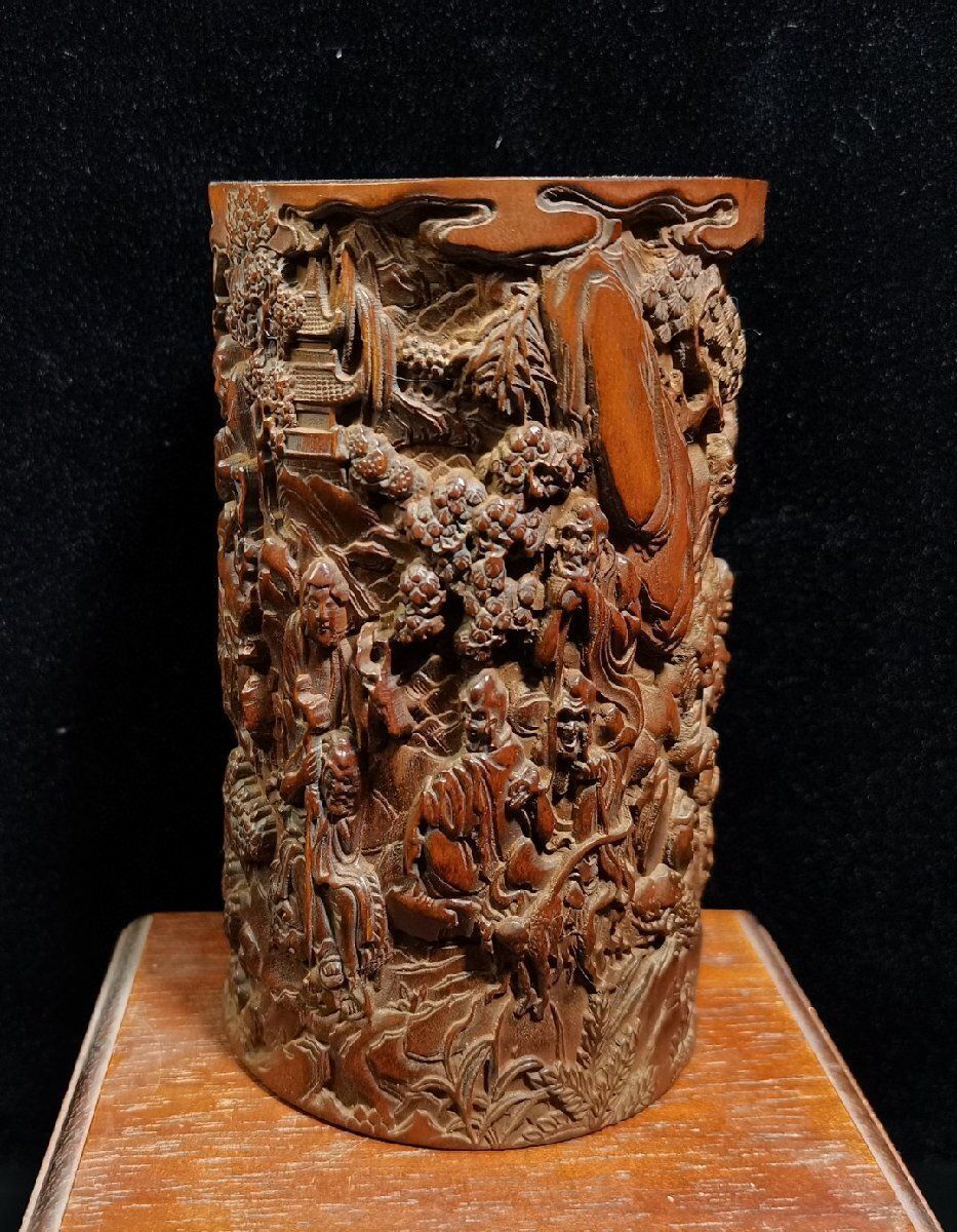 Yahoo!オークション -「中国 筆筒」の落札相場・落札価格 【美品・未