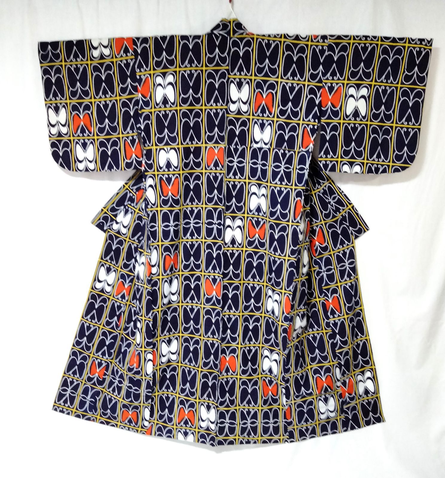 浴衣 本染め 昭和レトロ 蝶々柄 Yukata - メルカリ