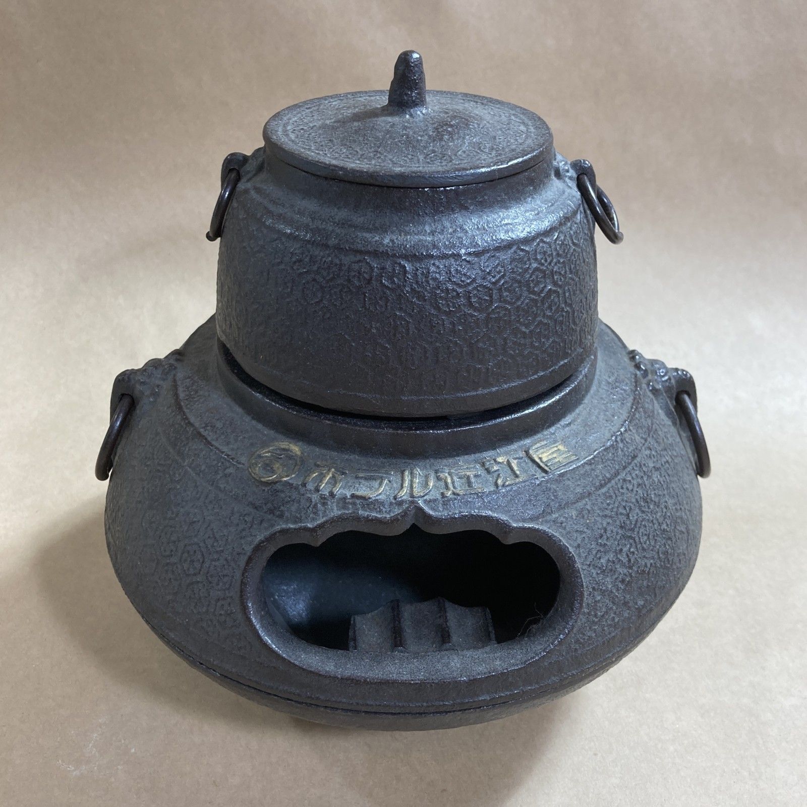 ☆ 鋳物製 鉄器 鉄製 茶道具 3点 まとめ商品 茶釜 風炉釜 急須 大・小 