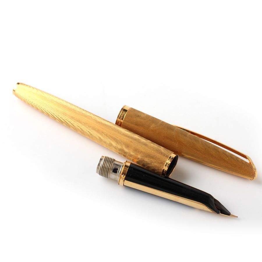 MOE25013 美品 WATERMAN ウォーターマン 万年筆 ペン先18K 750