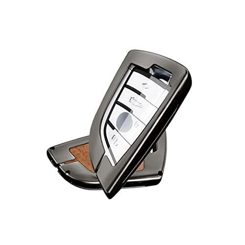 スマートキーケース キーホルダー 交換 BMWキーケース キーカバー 新デザイン 落下防止 高級 TPU 本革 亜鉛合金 全面保護 BMWX1 F48 X 5 F15 X 6 F16 2シリーズ 218i 220i 225i 240i M235i F22 F2