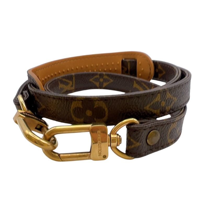 ルイ ヴィトン LOUIS VUITTON ショルダーストラップ ブラウン ゴールド金具 モノグラム レディース ショルダーストラップ