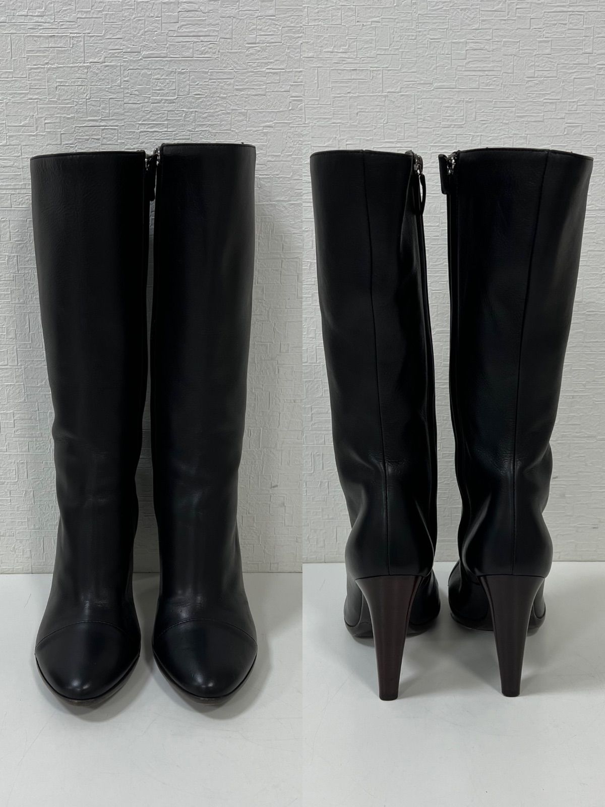 シャネル　03A ツーウェイリボンフリンジ　ブーツ CHANEL シャネル 2Way リボン フリンジ ロングブーツ サイズ36 1