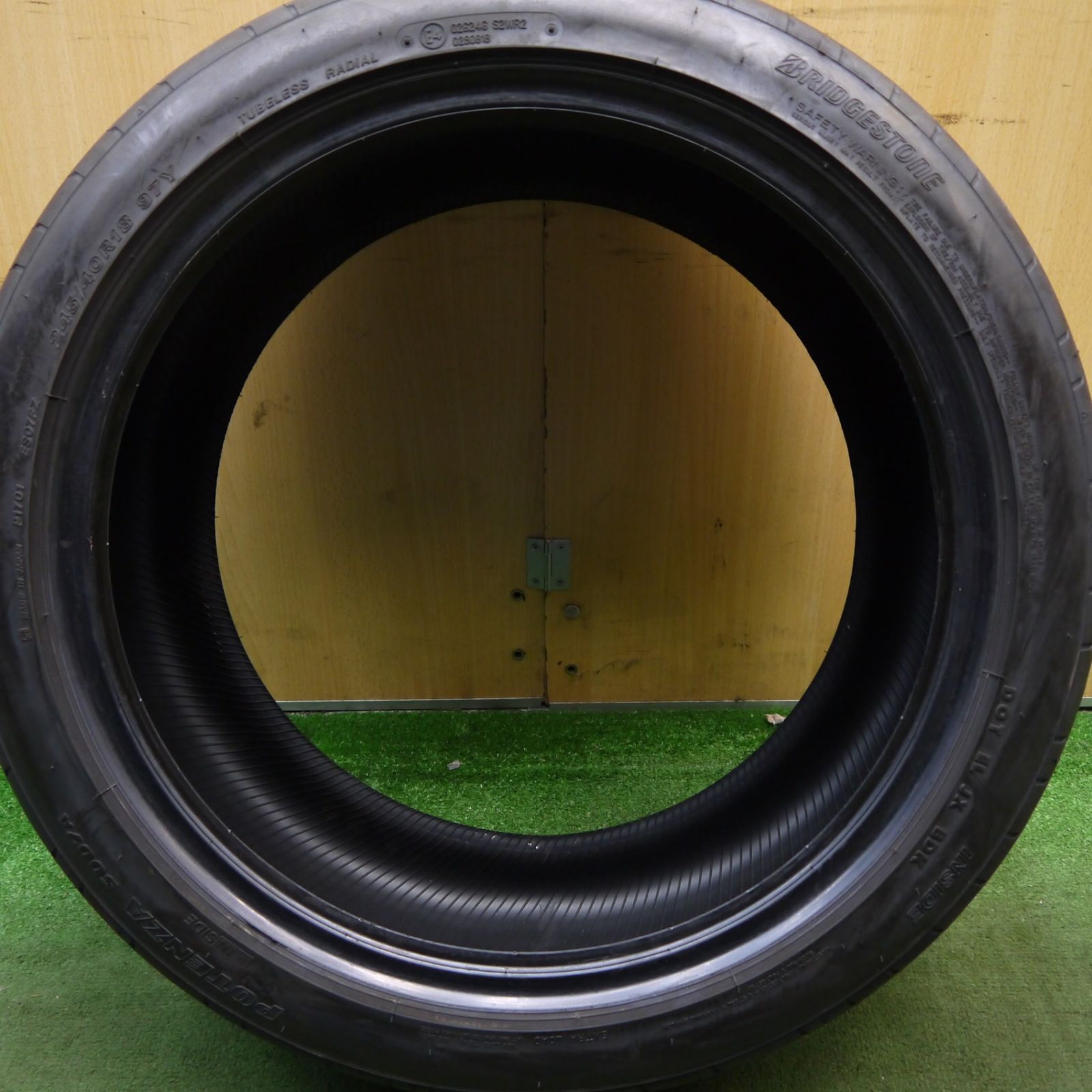 バリ溝 23年 9.5分 1本 245 40R18 ブリヂストン ポテンザ S007A タイヤ 18インチ インプレッサ WRX ランエボ 等 5100107Hノタ