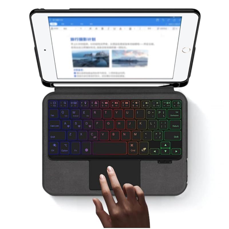 在庫限り】iPad mini5 mini4 キーボードケース 一体型 トラックパッド