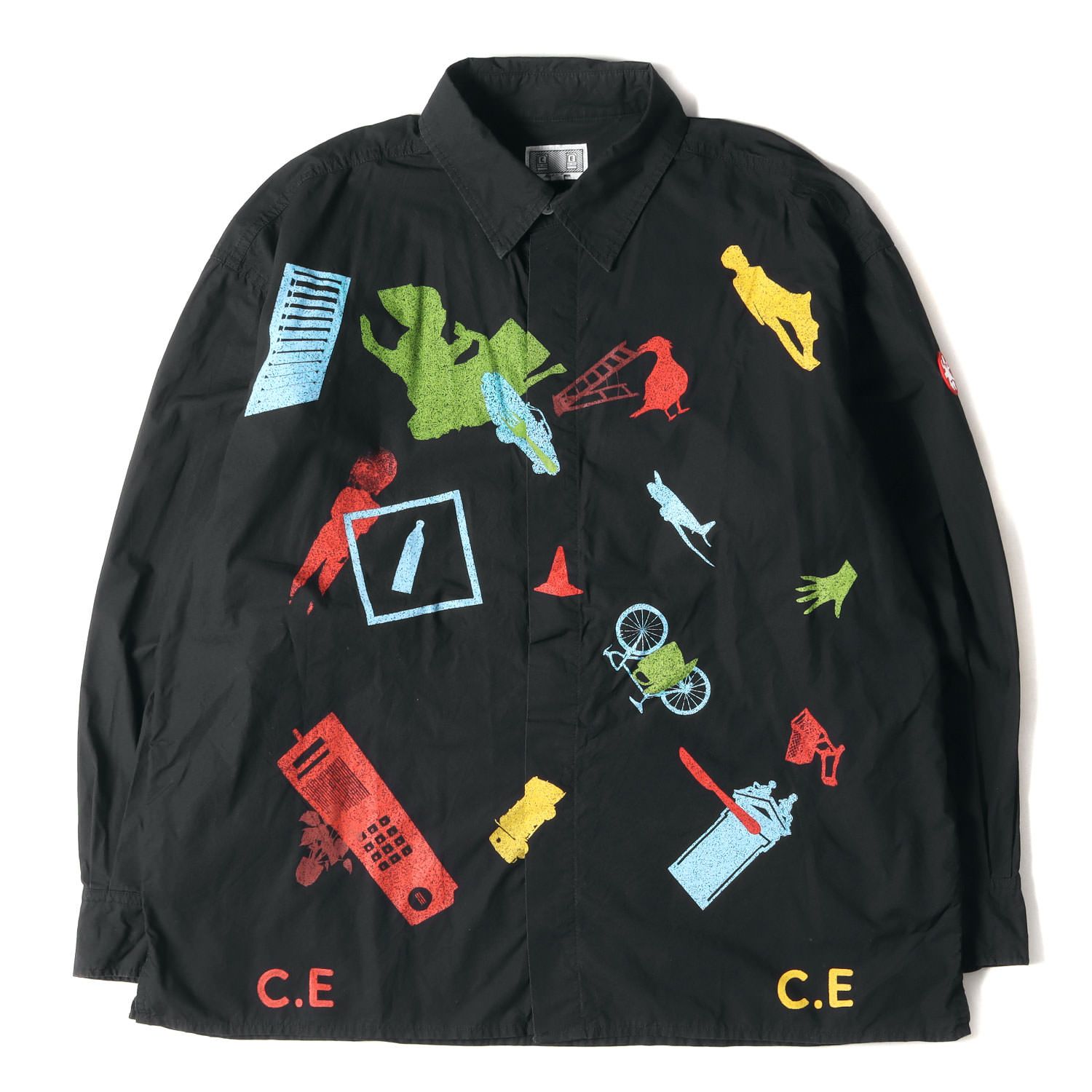 C.E シーイー シャツ サイズ:L グラフィック プリント ビッグサイズ 