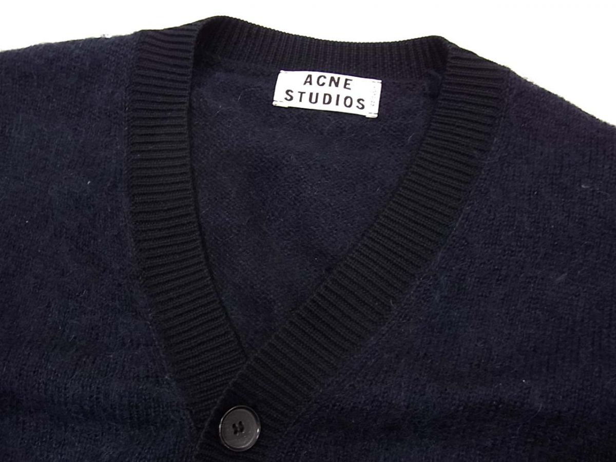 モヘア混カーディガン