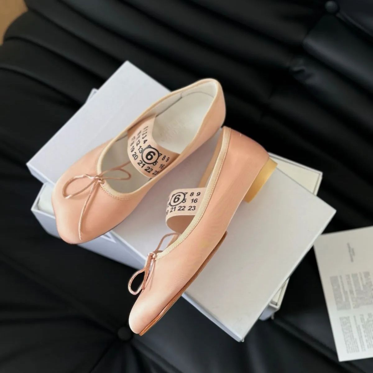 MM6 Maison Margiela サテンバレエシューズ サイズ37