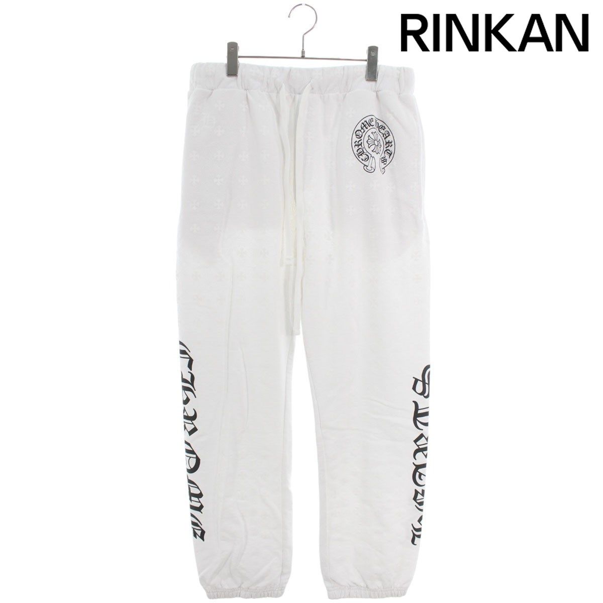 手元に在庫あり クロムハーツ ロゴ 総柄 スウェットパンツ 黒 M (CHROME HEARTS/スウェットパンツ) 102110532【BUYMA】