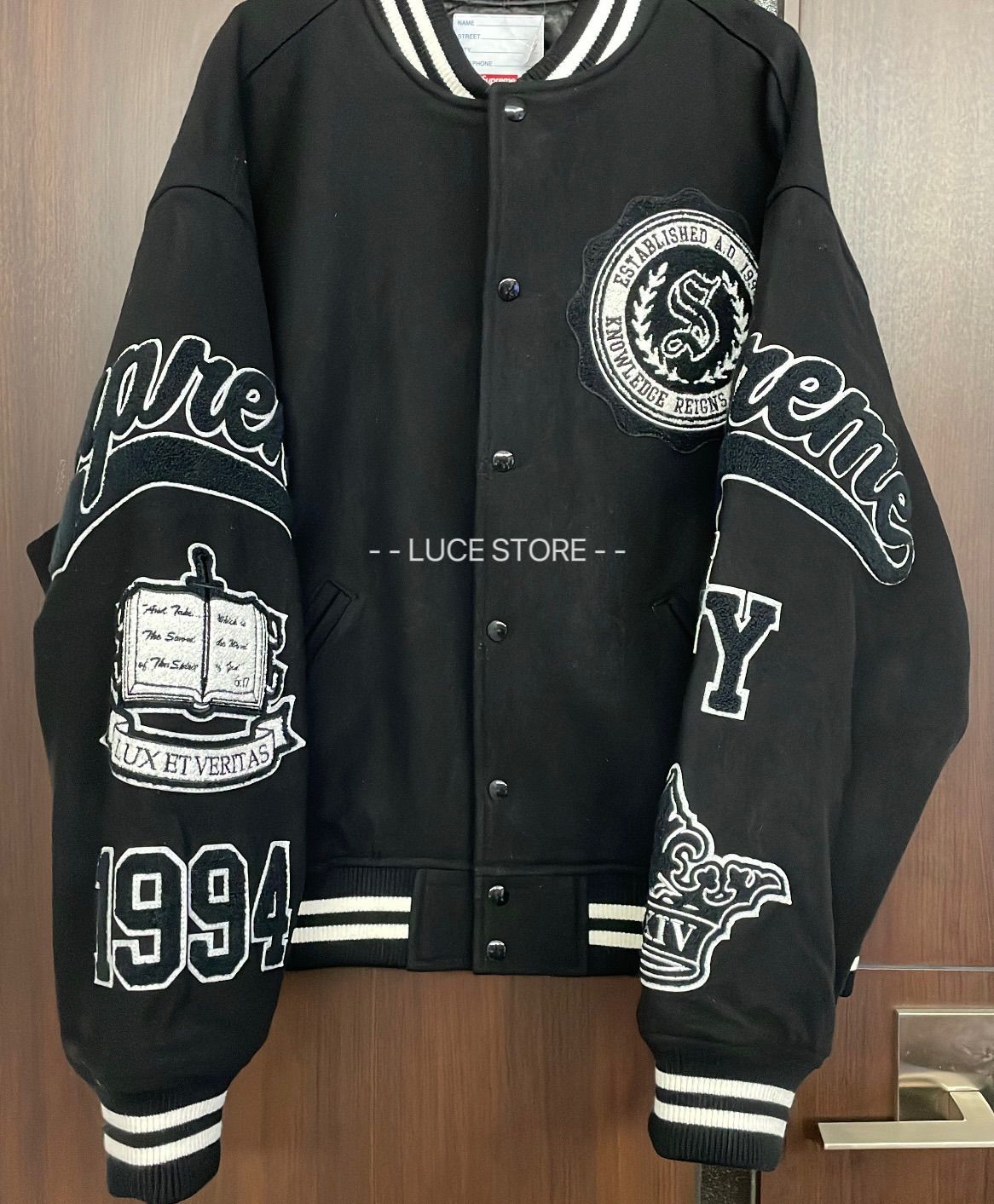 supreme Veritas Varsity Jacket L スタジャン