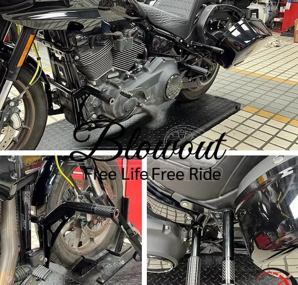 クラッシュバー ローライダー ST 117 FXLRST 2025-2025 M8ソフテイル ハーレー サドルバッグガード ハイウェイペグ クラブスタイル
