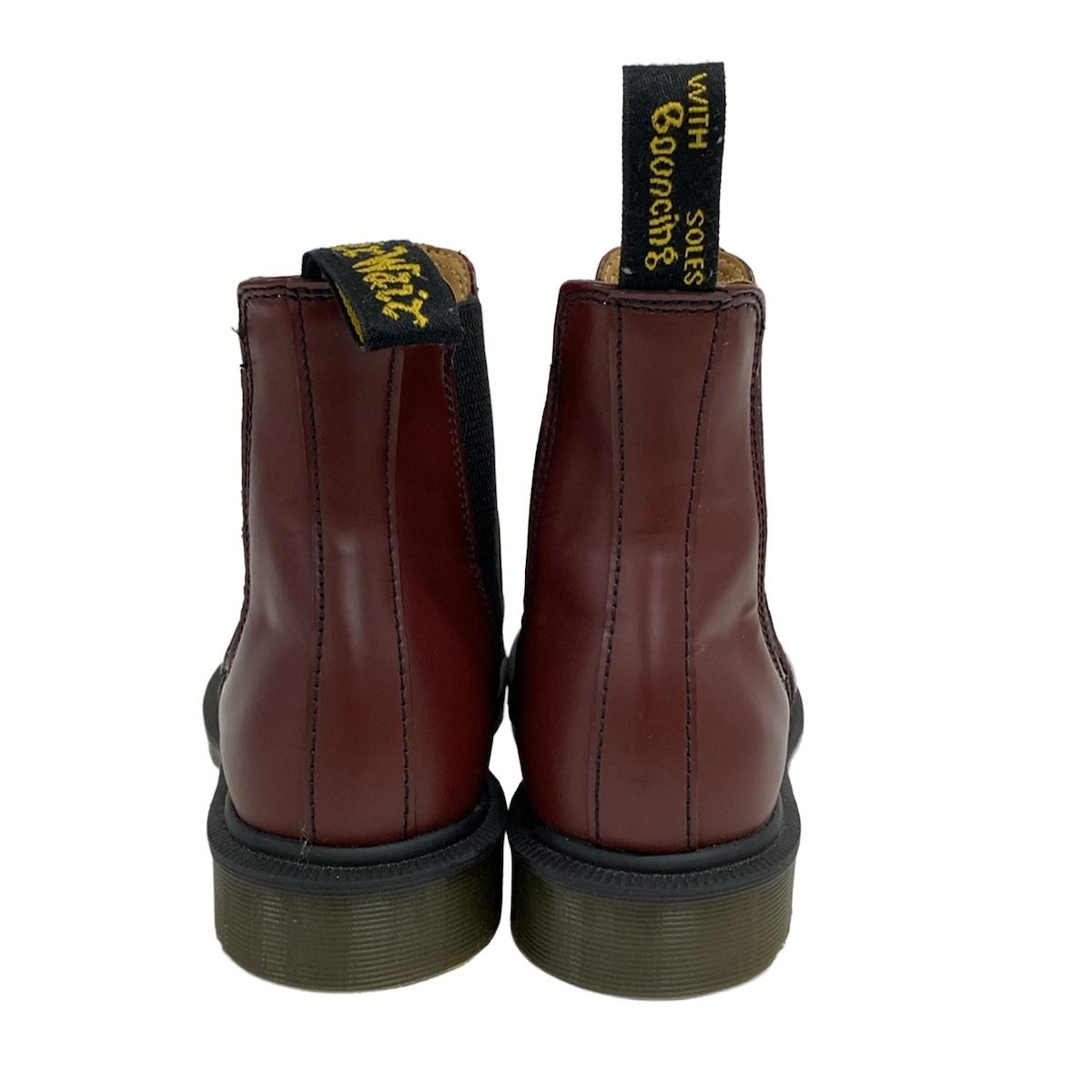 Dr.Martens ドクターマーチン ショートブーツ 39 レディース - ボルドー サイドゴア レザー KIN-KAAI_COM