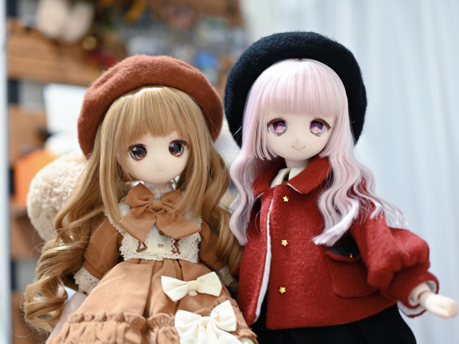 ドール用 ベレー帽 1/3 dd mdd sd bjd 無地 帽子 秋冬 キャップ