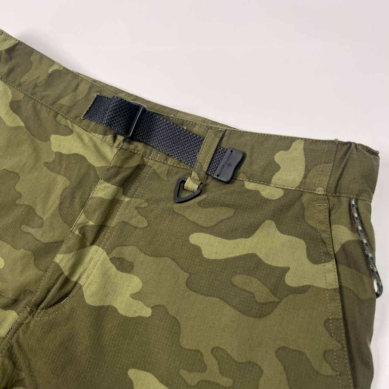 古着 Columbia コロンビア イージーパンツ クライミングパンツ カモフラ 迷彩 コロンビア Columbia 迷彩柄 カーゴ ハーフパンツ クライミング