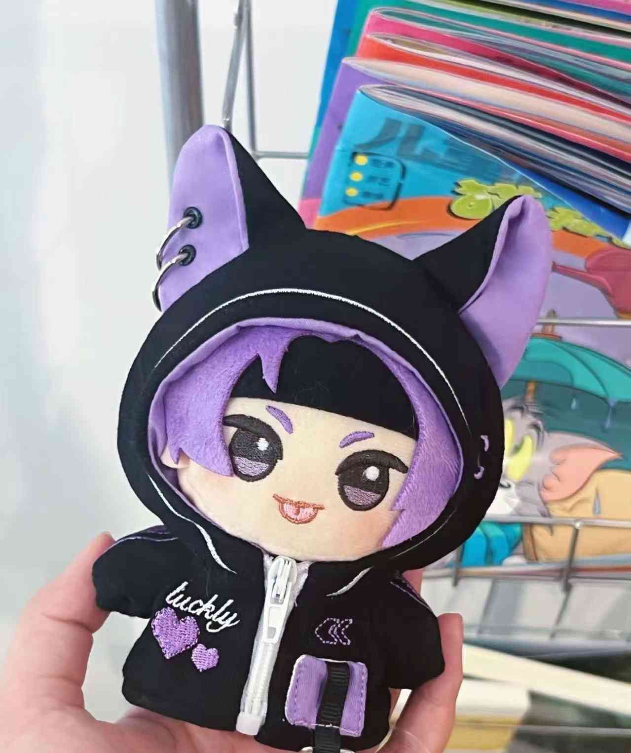 ぬい服 ちびぐるみ 10~12cm ねこ パーカー 着せ替え服