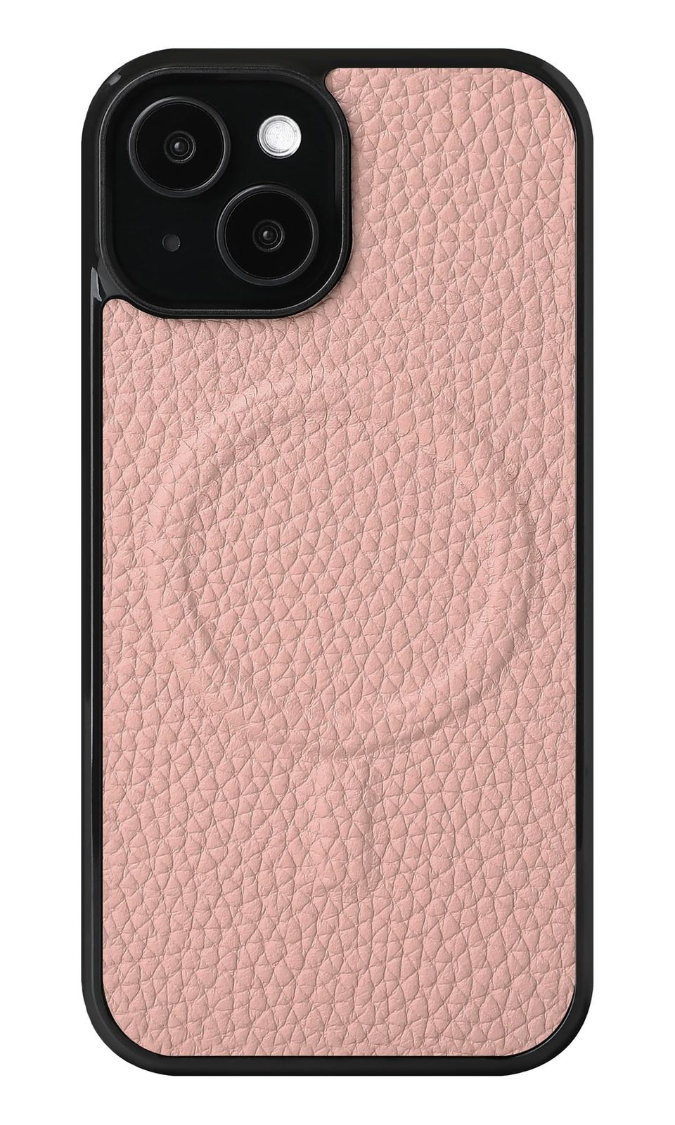 【数量限定】背面ケース カバー スマホ スマホケース 携帯ケース シュリンクレザー 本革 (iPhone15 対応 MagSafe ケース サクラピンク) 15 iPhone