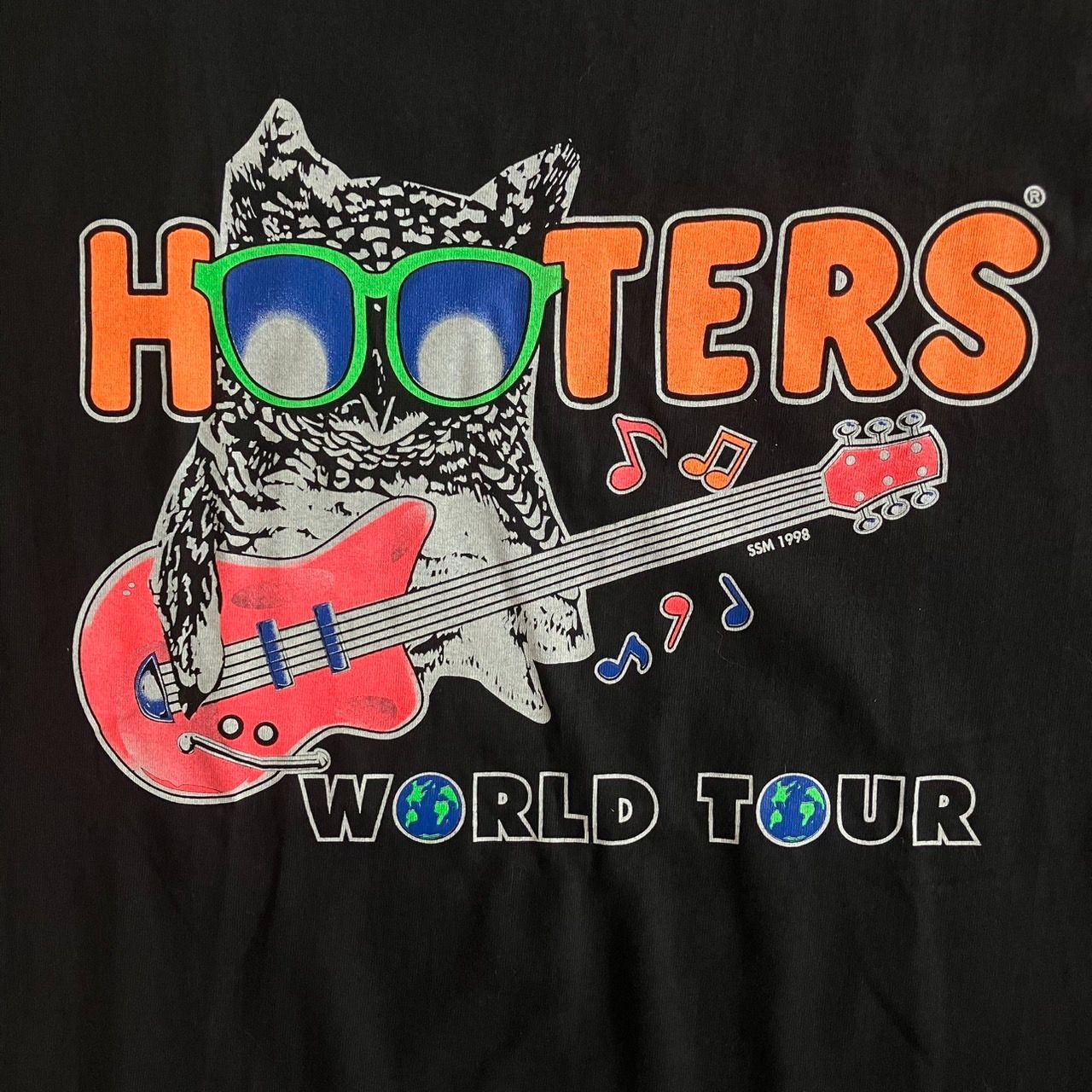 90s セカオワ 深瀬 着用 HOOTERS Tシャツ Lサイズ 黒 - メルカリ