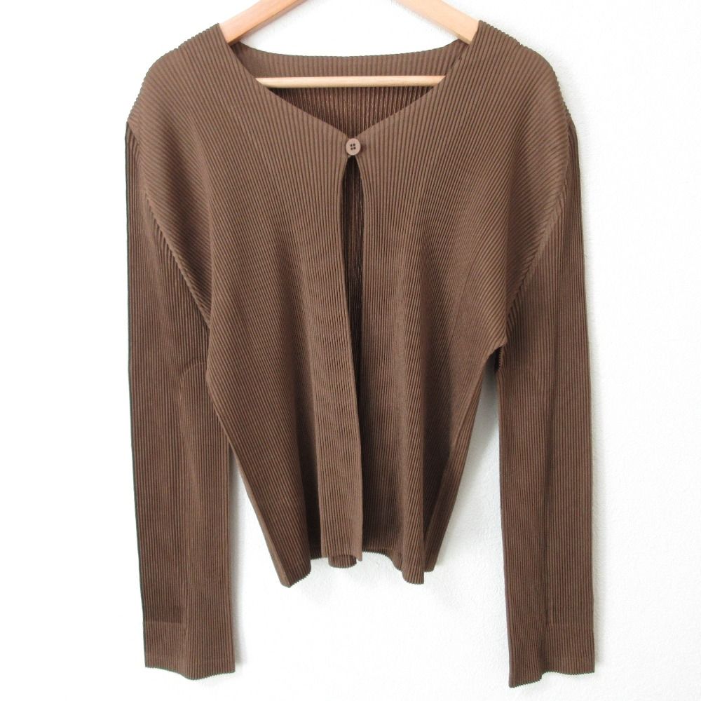 美品 PLEATS PLEASE プリーツプリーズ イッセイミヤケ ノーカラー  