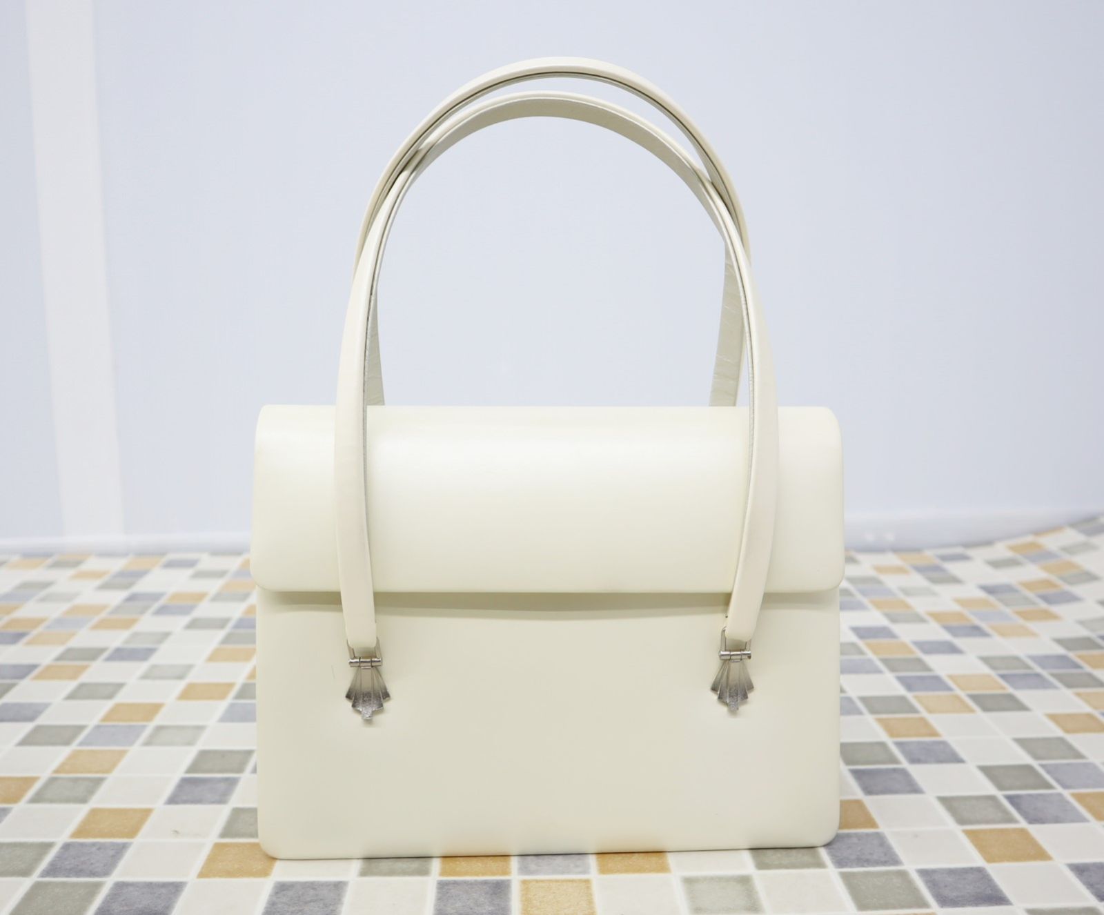 ◇ミニバッグ ｜白 革 ハンドバッグ 白礼｜ ｜レディース □O9412  