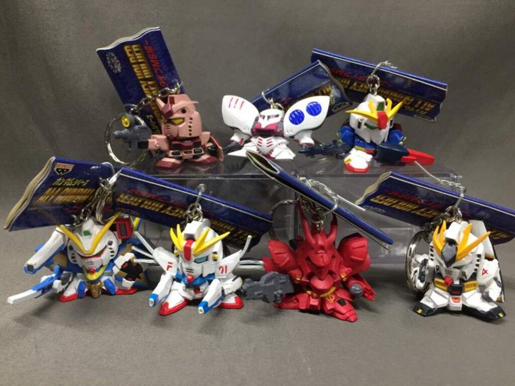 機動戦士ガンダム　オールガンダムキーホルダー　ニュータイプMS編　全7種 バンプレスト オールガンダムキーホルダー ニュータイプMS編
