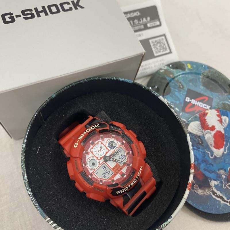 G-SHOCK ジーショック 腕時計 アナログ（手巻き） CASIO G-SHOCK GA-100JK 錦鯉 BlackEyePatch 腕時計 20気圧防水