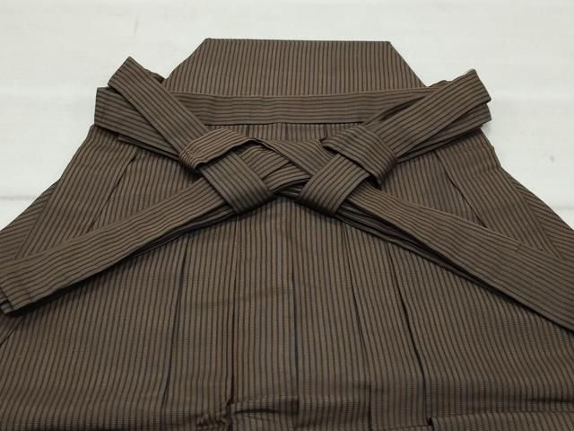 平和屋着物 男性 馬乗り袴 間道 正絹 CAAX1110vf