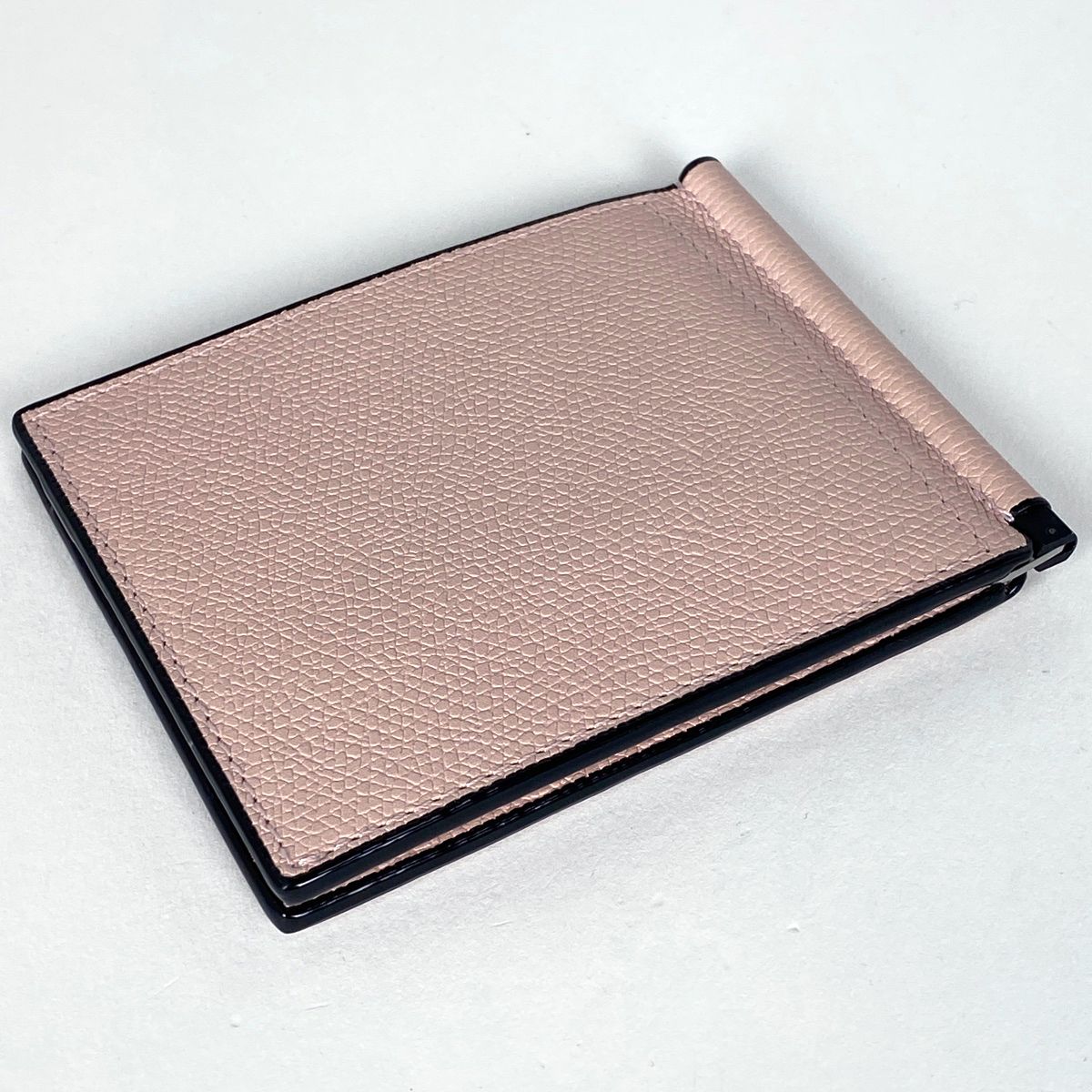 ヴァレクストラ Valextra ロゴ カードケース カード入れ カードケース レザー ピンク レディース