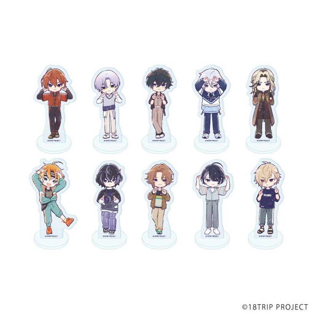 【品質保証，定番】 【新品】アクリルスタンド・アクリルパネル 【BOX】18TRIP アクリルぷちスタンド 01. グラフアートイラスト アクリルスタンド