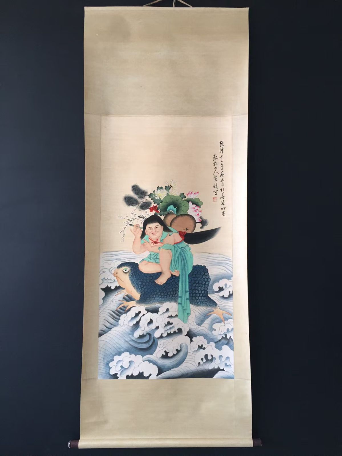 中国古美術. 黄慎 4尺純手描き作品.観賞品.文房置物.中国骨董25090702