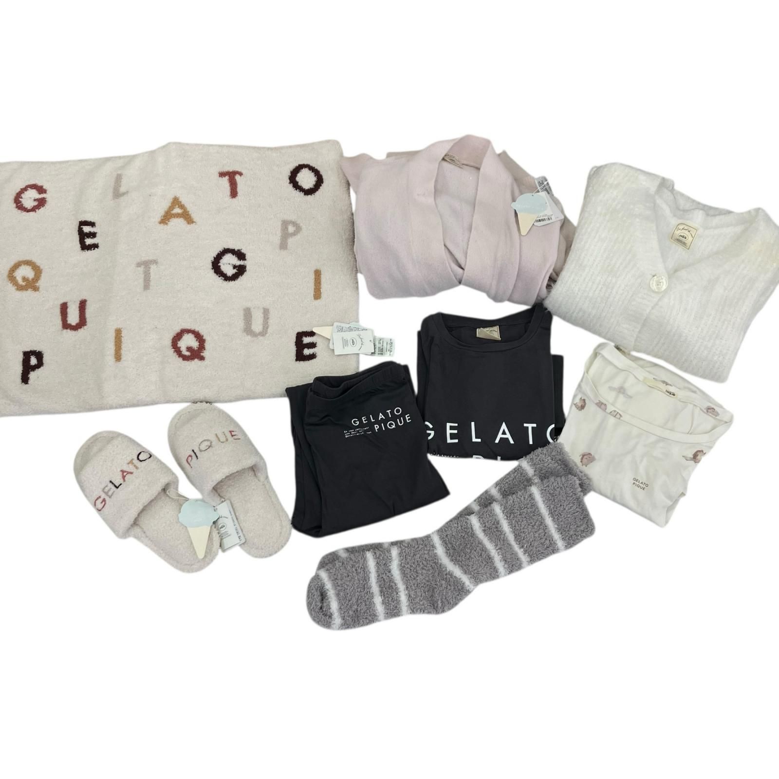186000 現状品 gelato pique ジェラートピケ ルームウェア 雑貨まとめ レディース 7点まとめ売り